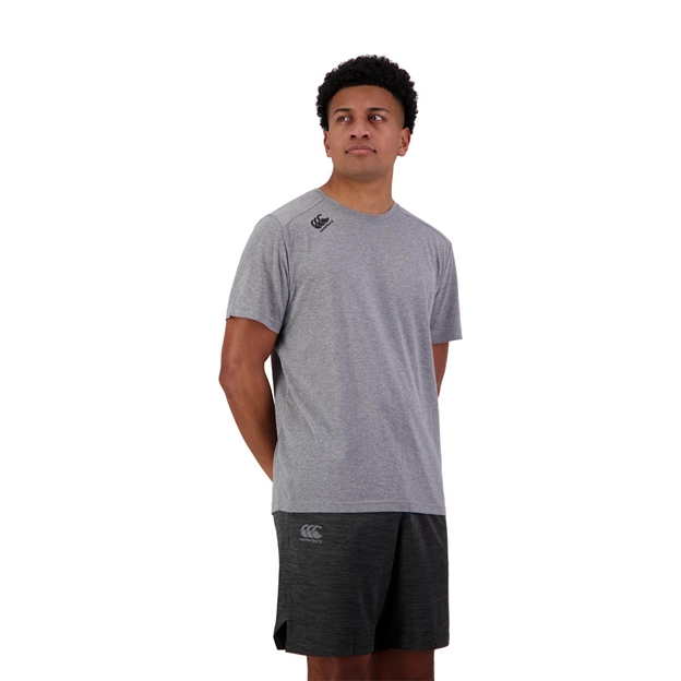 Canterbury Mens Vapodri Short Sleeve Tempo T-Shirt - Static Marl