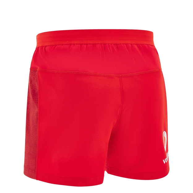 Wales Junior Home Rugby Shorts 25/26 Red - Back