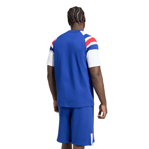 France Mens Travel T-Shirt 26/27 Mystery Ink - Model Back View