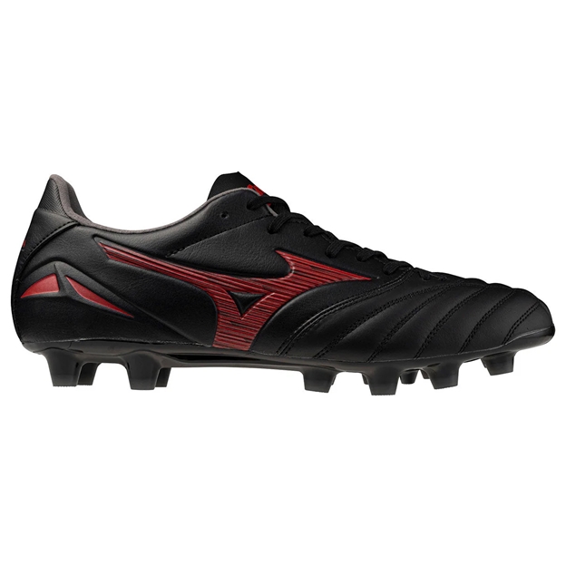 Mizuno Adults Morelia Neo IV Pro FG Rugby Boots Black/Red - Instep