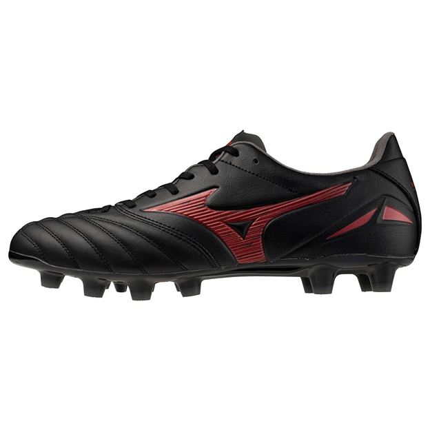 Mizuno Adults Morelia Neo IV Pro FG Rugby Boots Black/Red - Outstep