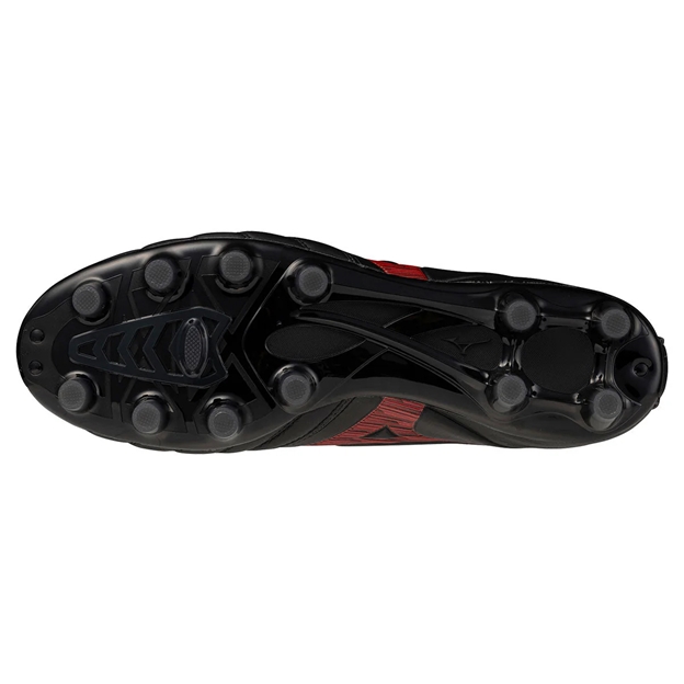 Mizuno Adults Morelia Neo IV Pro FG Rugby Boots Black/Red - Soleplate