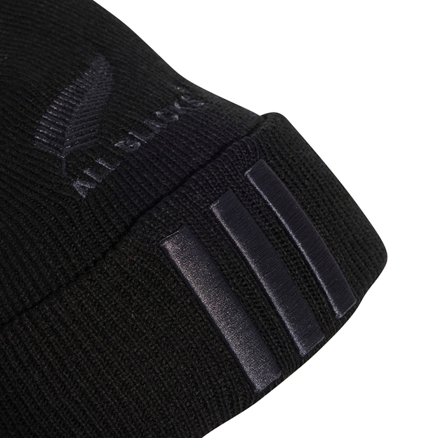 All Blacks Adults Beanie 26/27 All Black - Embroidery Close-up View