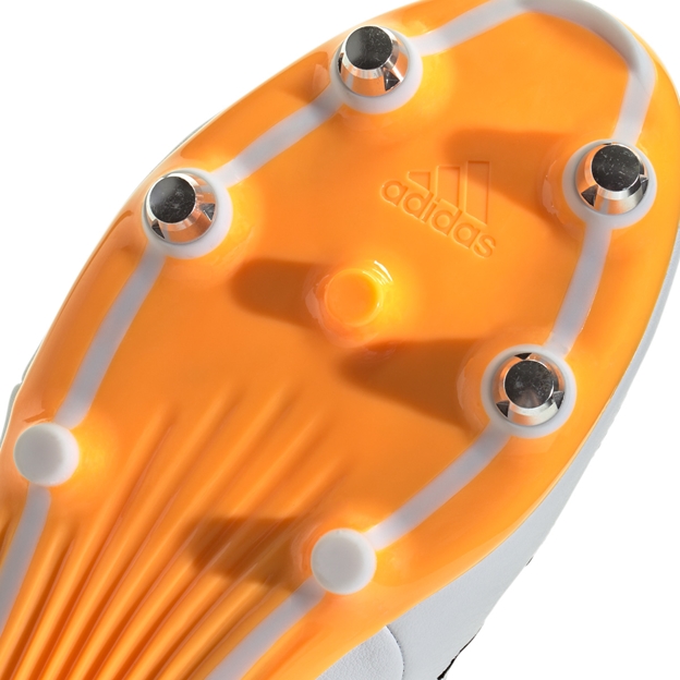 adidas Adults RS-15 Elite Soft Ground Rugby Boots White - Forefoot Close-up