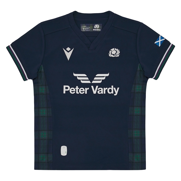 Scotland Toddlers Home Rugby Shirt Short Sleeve 2024 - Front
