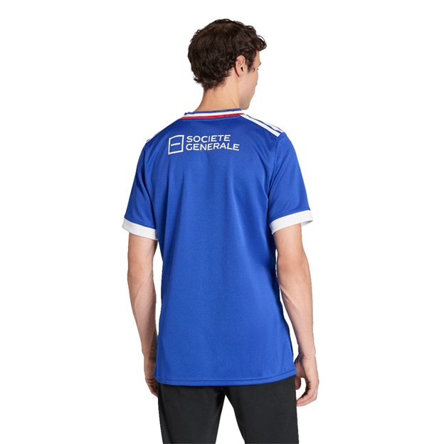 France Mens Home Rugby Shirt Lucid Blue 25/26 - Model Back View