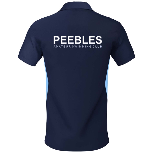 Peebles ASC Premium Polo Navy/Sky - Back