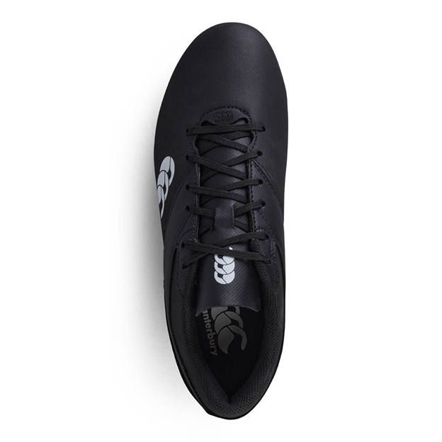 Canterbury Junior Phoenix Raze Soft Ground Rugby Boots Black - Top