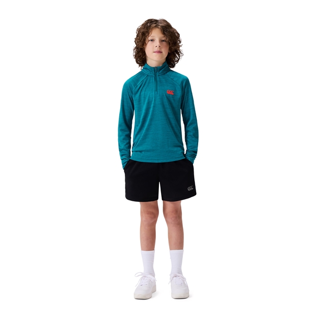 Canterbury Kids Tempo+ Knit Quarter Zip Pullover - Model View