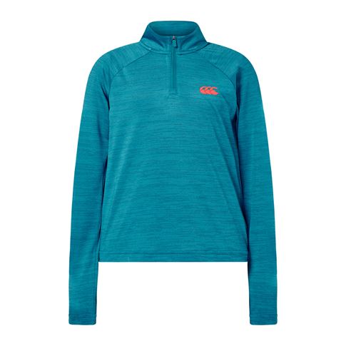 Canterbury Kids Tempo+ Knit Quarter Zip Pullover - Front View