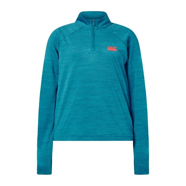 Canterbury Kids Tempo+ Knit Quarter Zip Pullover - Front View