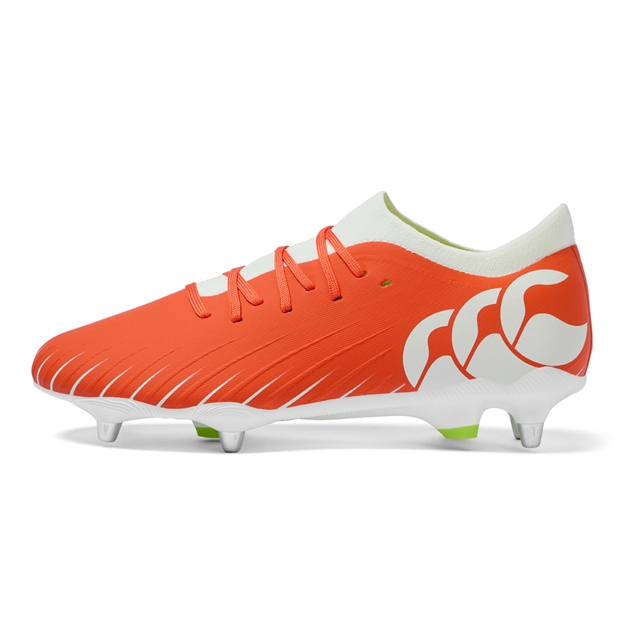Canterbury Adults Speed Falcon Pro Soft Ground Rugby Boots Orange - Outstep