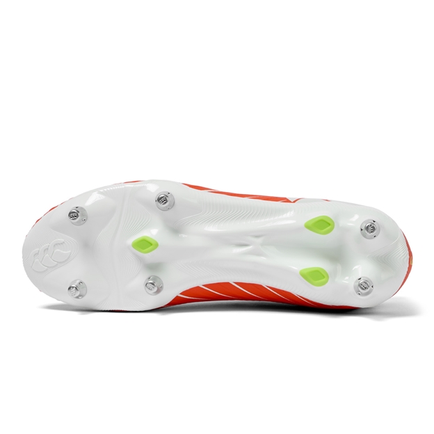 Canterbury Adults Speed Falcon Pro Soft Ground Rugby Boots Orange - Soleplate