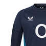 England Mens Contact Drill Top 25/26 Inkwell/Storm Blue - Castore 