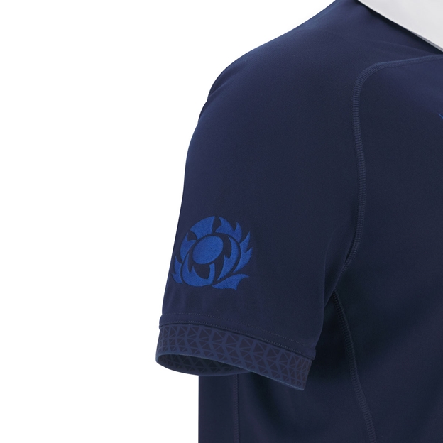 Scotland Mens 1925 Rugby Shirt 25/26 Short Sleeve Navy - SRU Thistle Embroidery