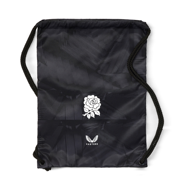 England Adults Gym Sack 26/27 Castore Black - Front View