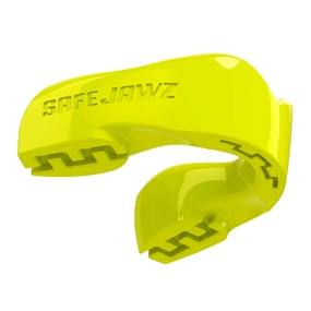 SafeJawz Intro Series Fluro Yellow Mouthguard - Front