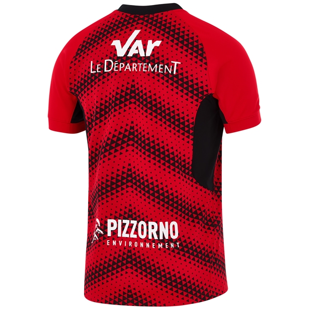 RC Toulon Mens Home Rugby Shirt 25/26 Red - Back