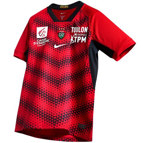 RC Toulon Mens Home Rugby Shirt 25/26 Red - Floating Shirt RC Toulon Mens Home Rugby Shirt 25/26 Red - Floating Shirt
