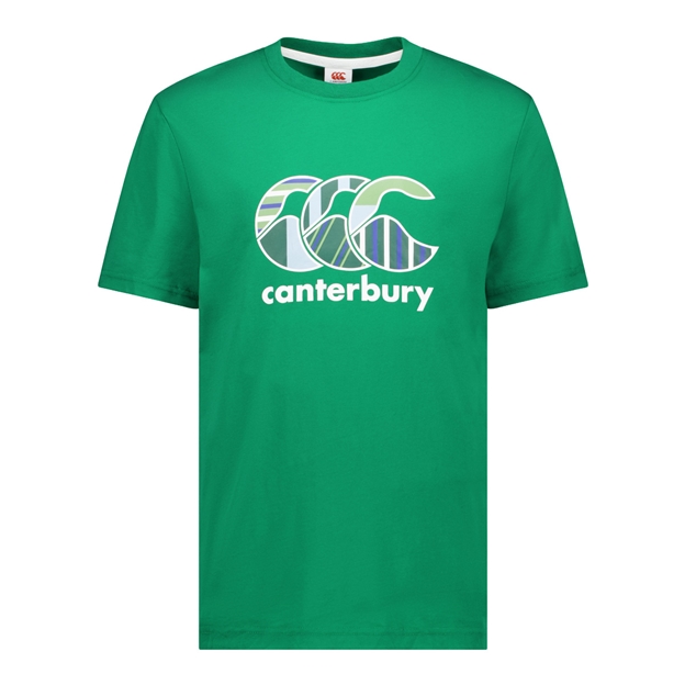 Canterbury Mens Uglies T-Shirt Green - Front View