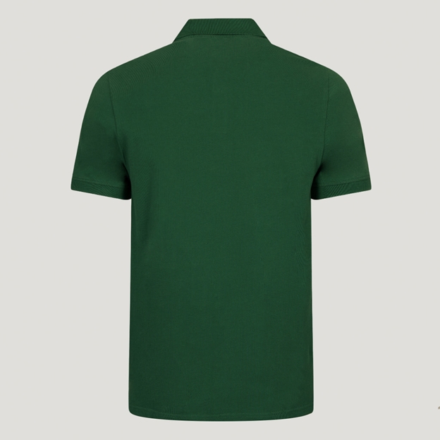 Zimbabwe 1981 Heritage Pure Cotton Polo Bottle Green - Back View