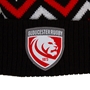 Gloucester Pom Pom Beanie Hat 25/26 Red - Badge 