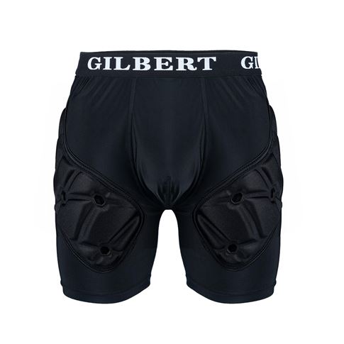 Gilbert XP25 Protective Shorts Black - Front View