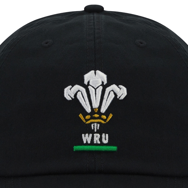 Wales Adults Dad Baseball Cap 25/26 - Black