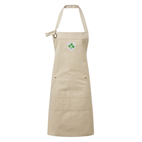 Ireland Cotton Apron Natural - Front