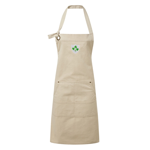 Ireland Cotton Apron Natural - Front