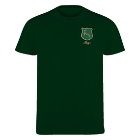 South Africa Mens Classic Printed T-Shirt Bottle Green - Front