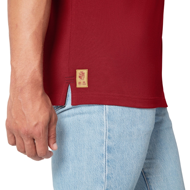 British and Irish Lions Mens Pique Polo Red - Model Hem