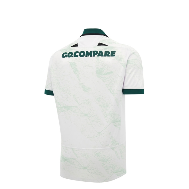 Wales Kids Away Rugby Shirt 26/27 Green - Back View