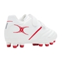 Gilbert Kids Sidestep X20 6 Stud Moulded Rugby Boots White - Heel 