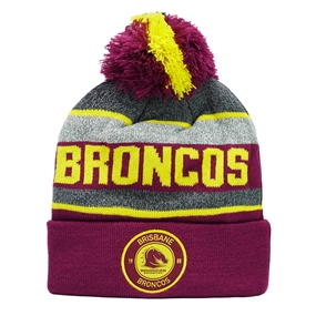Brisbane Broncos Tundra Beanie - Front