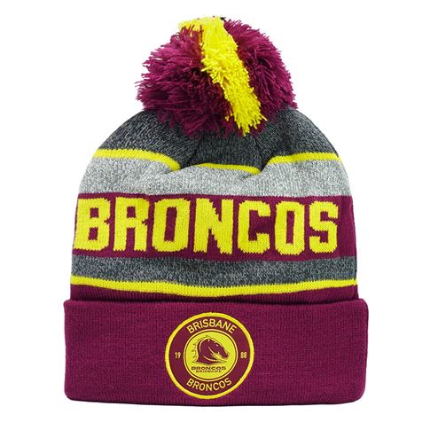 Brisbane Broncos Tundra Beanie - Front
