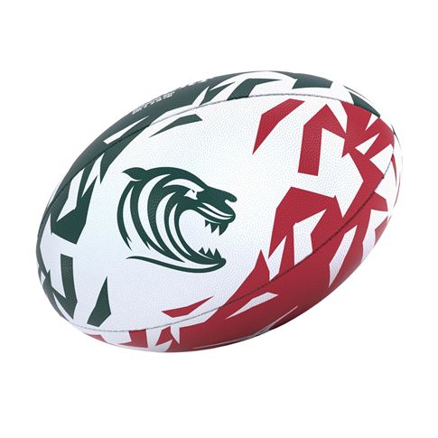 Gilbert Leicester Tigers Supporters Rugby Ball - Front View