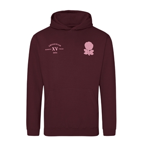 England Grand Slam 2026 Kids Hoodie Burgundy - Front View