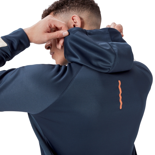 Canterbury Mens Overhead Quarter Zip Training Hoody - Navy Hood