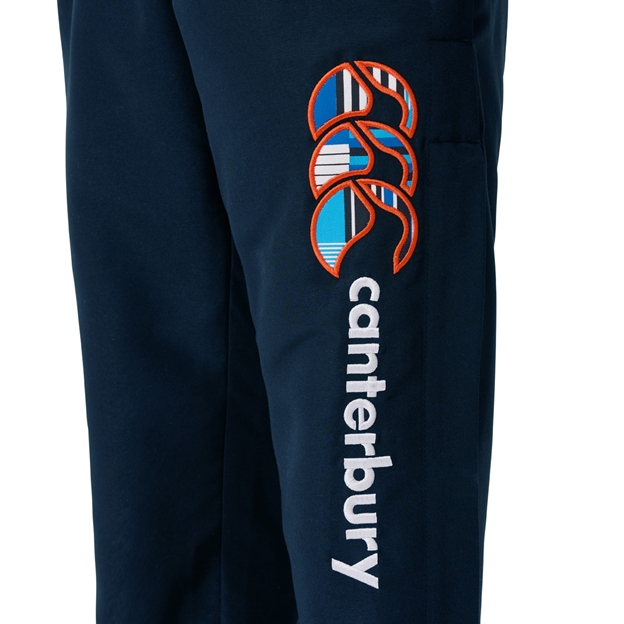 Canterbury kids Uglies Stadium Pants Navy - Model Logo Close-up