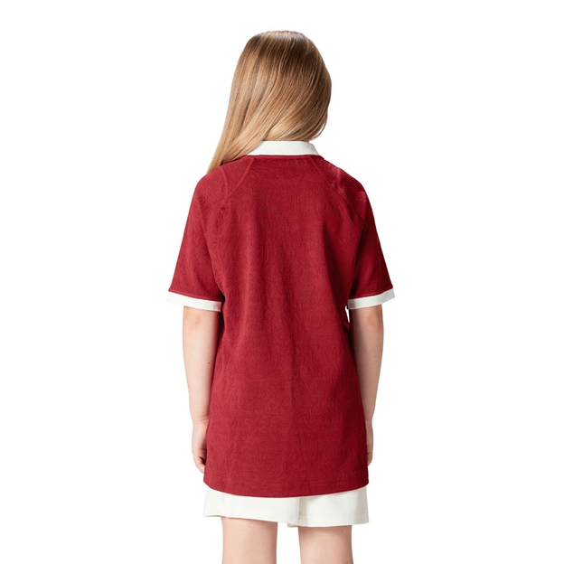 British and Irish Lions Junior Rugby Shirt Red - Model Back