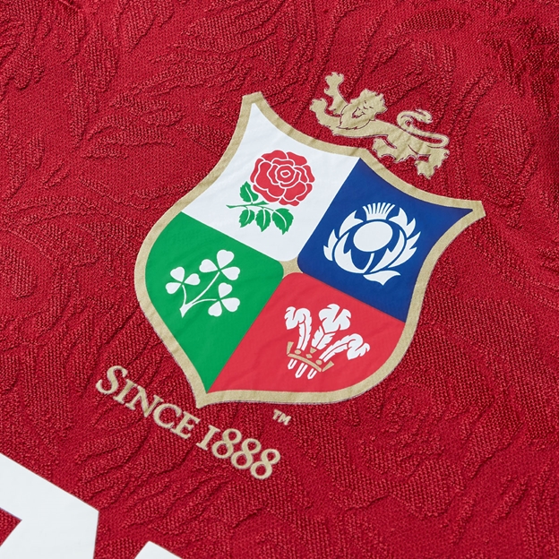 British and Irish Lions Junior Rugby Shirt Red - Crest
