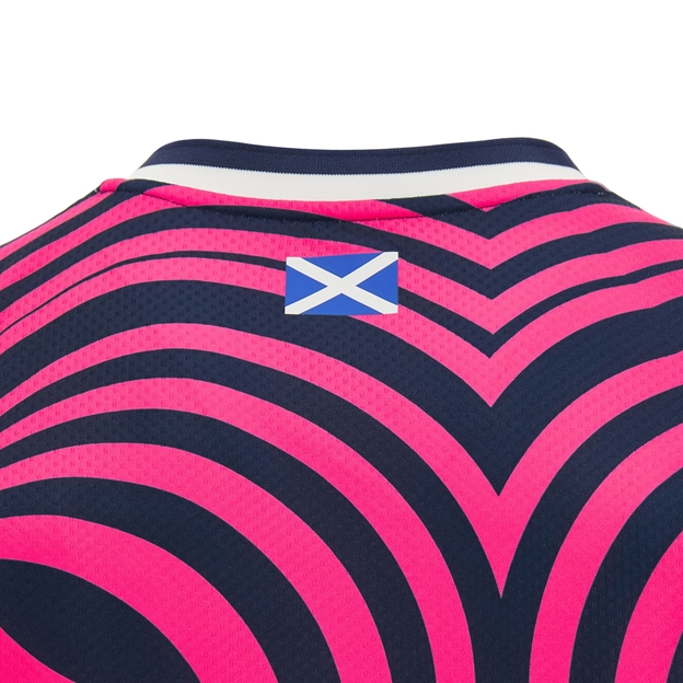 Scotland Womens Training Vest 26/27 - Navy and Neon Pink