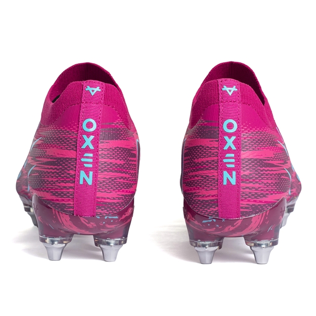 Oxen Adults Metasock Soft Ground Rugby Boots Purple Haze - Back