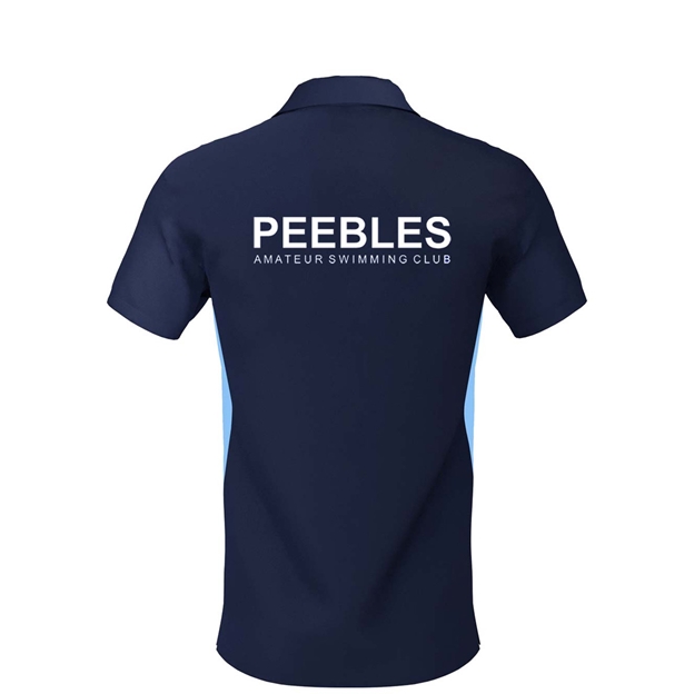 Peebles ASC Premium Polo Navy/Sky Kids - Back