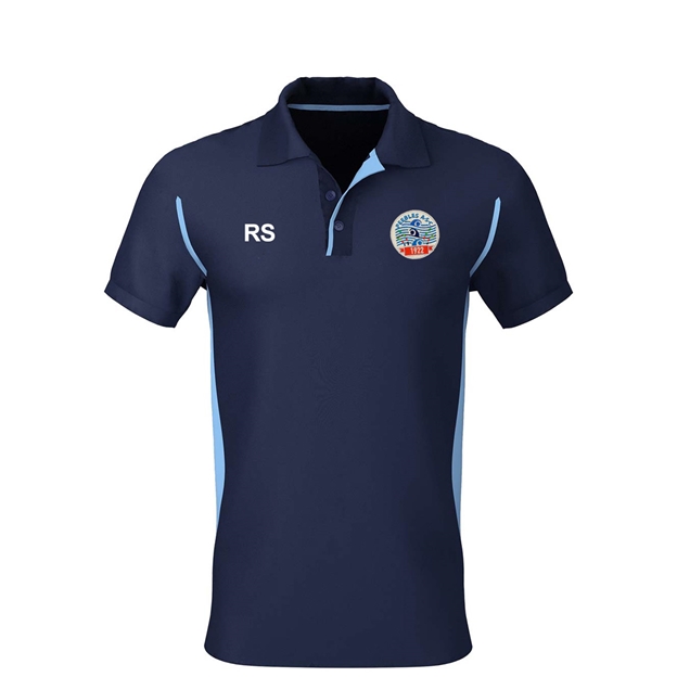 Peebles ASC Premium Polo Navy/Sky Kids - Front