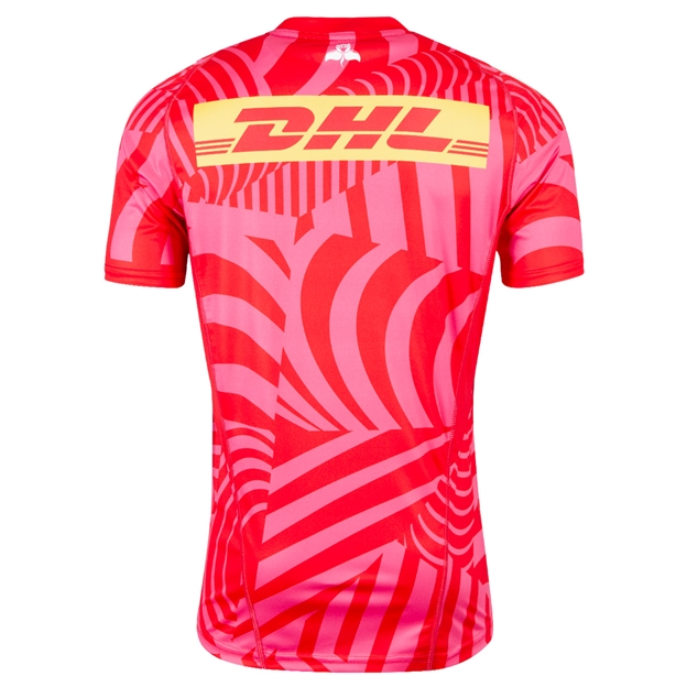 Stormers Mens Performance Training T-Shirt 25/26 Lucid Pink - Back View