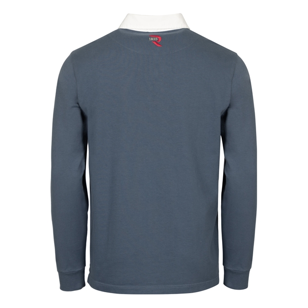 Rugby 1823 Adults Rugby Shirt Petrol Blue - Back View