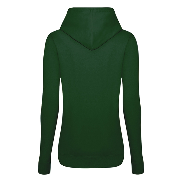 Womens World Cup Ireland Womens Classic Hoodie Bottle Green - Back