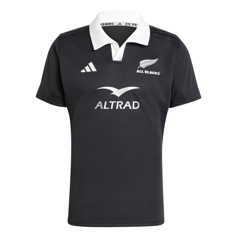 All Blacks Mens Home Performance Rugby Shirt Black 24/25 - Front
